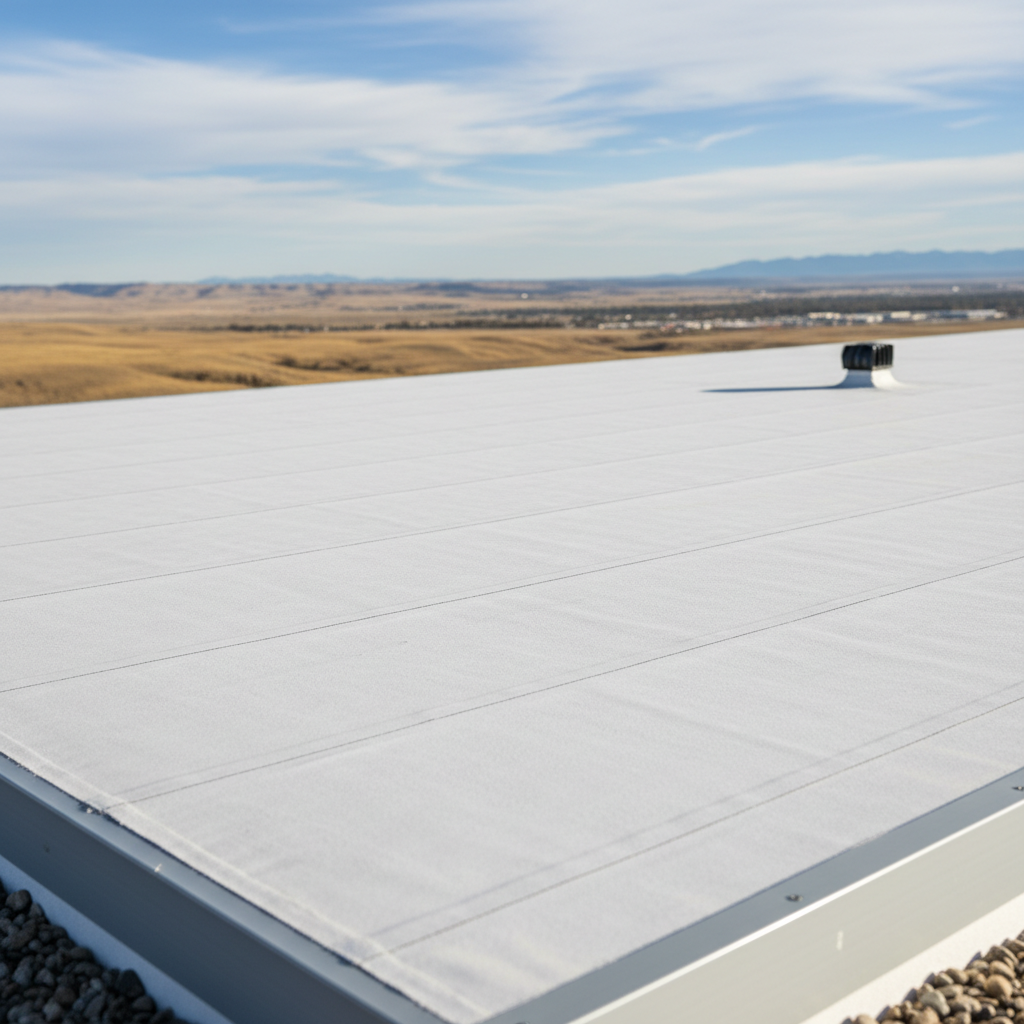 Completed commercial tpo roofing work at a residential property in Great Falls, MT