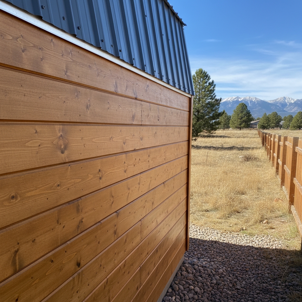 Completed tiny homes work at a residential property in Billings, MT