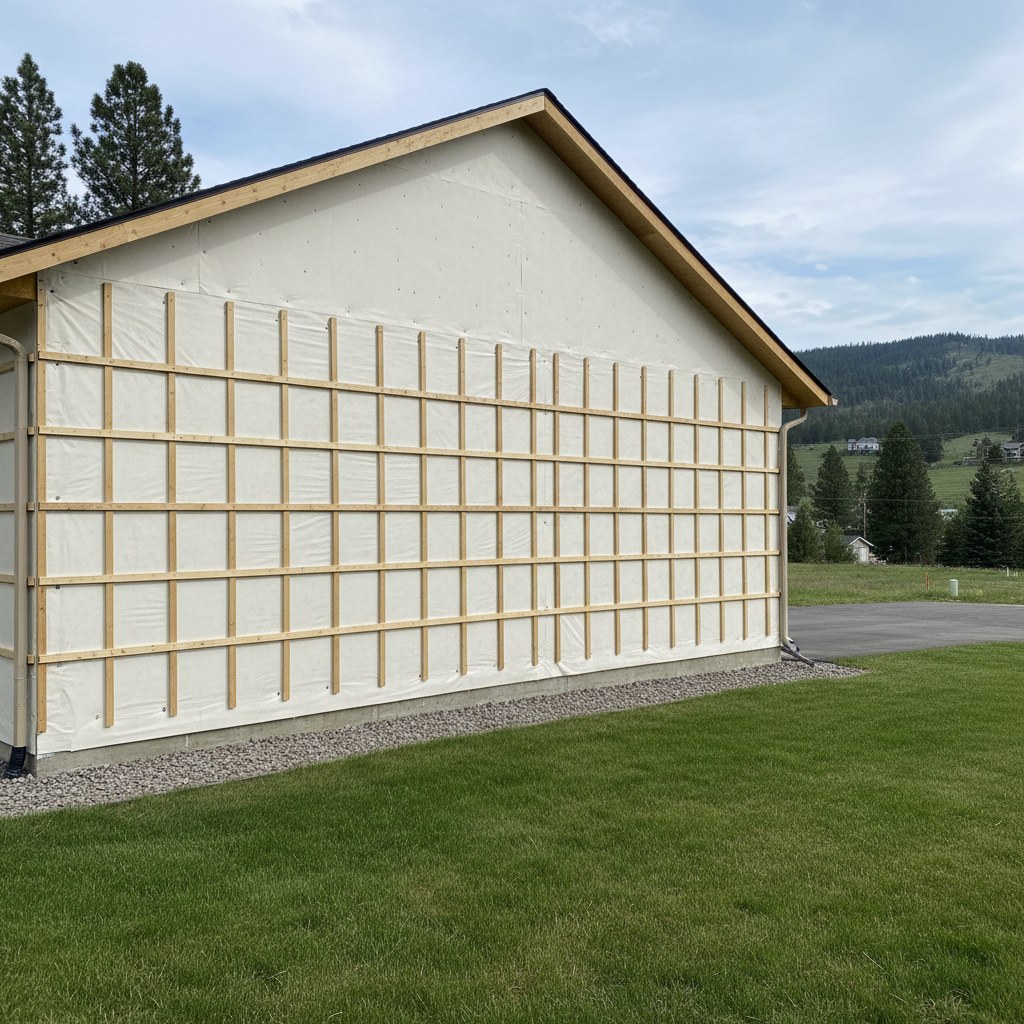 Completed insulation installation work at a residential property in Missoula, MT