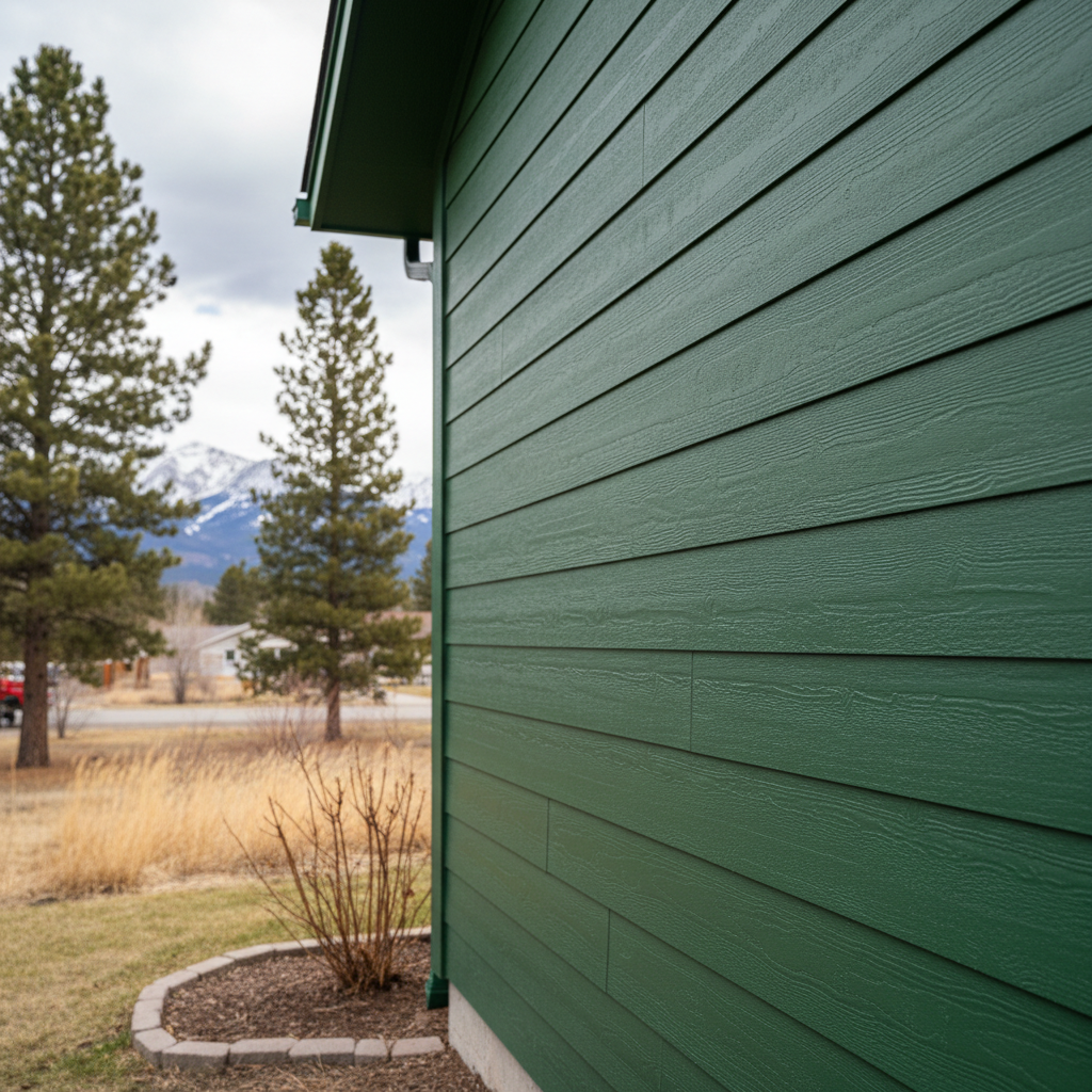 Completed siding cleaning work at a residential property in Missoula, MT