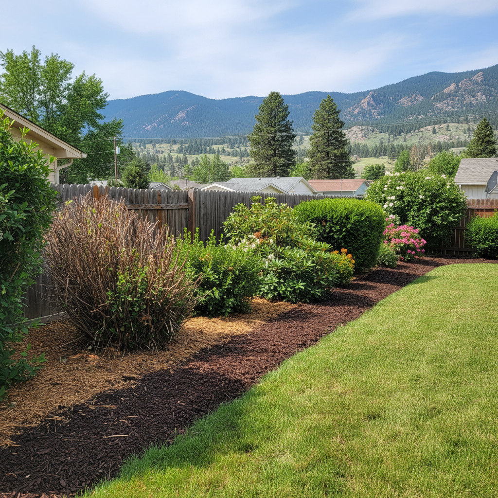 Completed shrub & bush trimming work at a residential property in Helena, MT