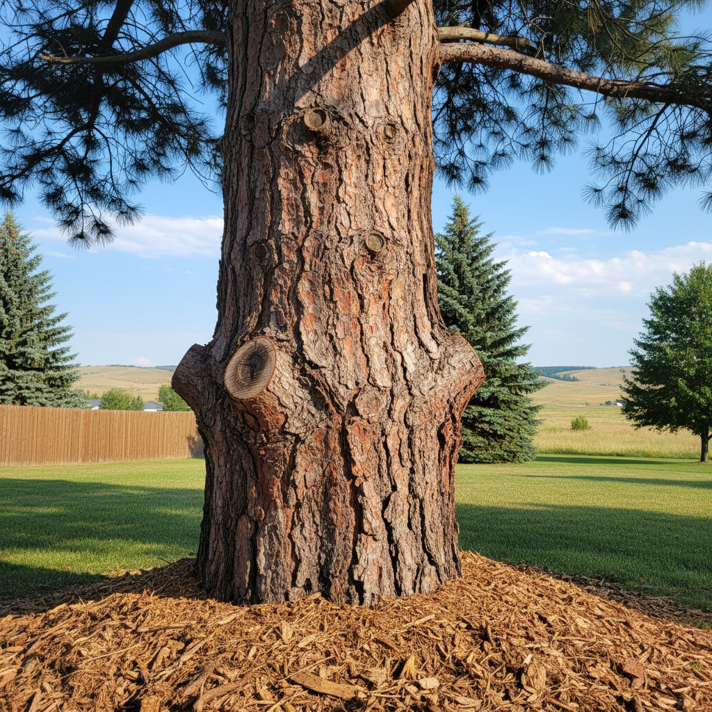Completed tree health & care work at a residential property in Laurel, MT