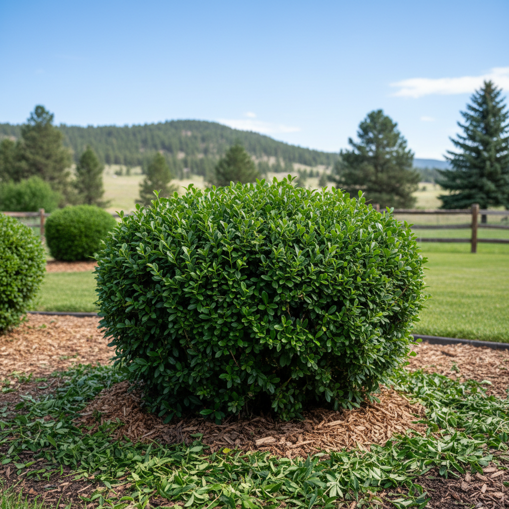 Completed shrub & bush trimming work at a residential property in Helena, MT