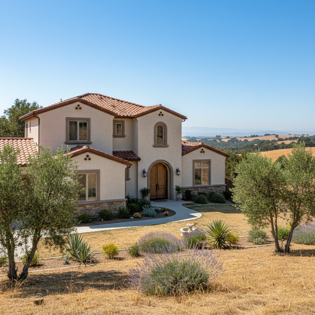 Completed residential stucco work at a residential property in Salinas, CA