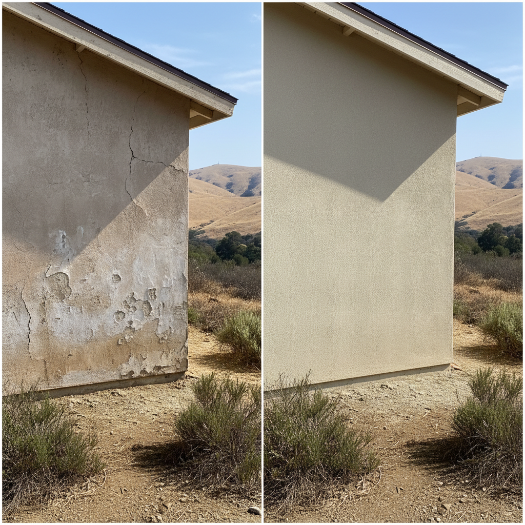 Completed commercial stucco work at a residential property in King City, CA