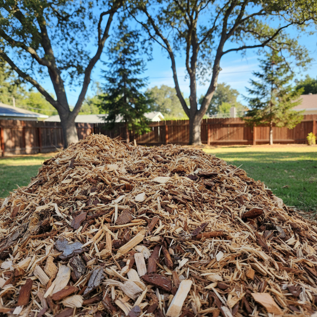 Completed tree trimming work at a residential property in San Lorenzo, CA