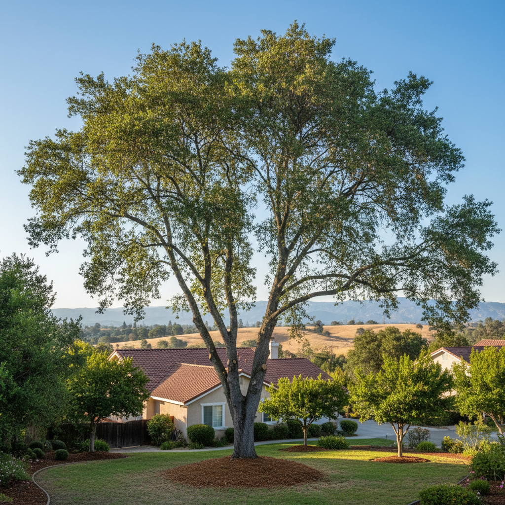 Completed tree health & care work at a residential property in Milpitas, CA