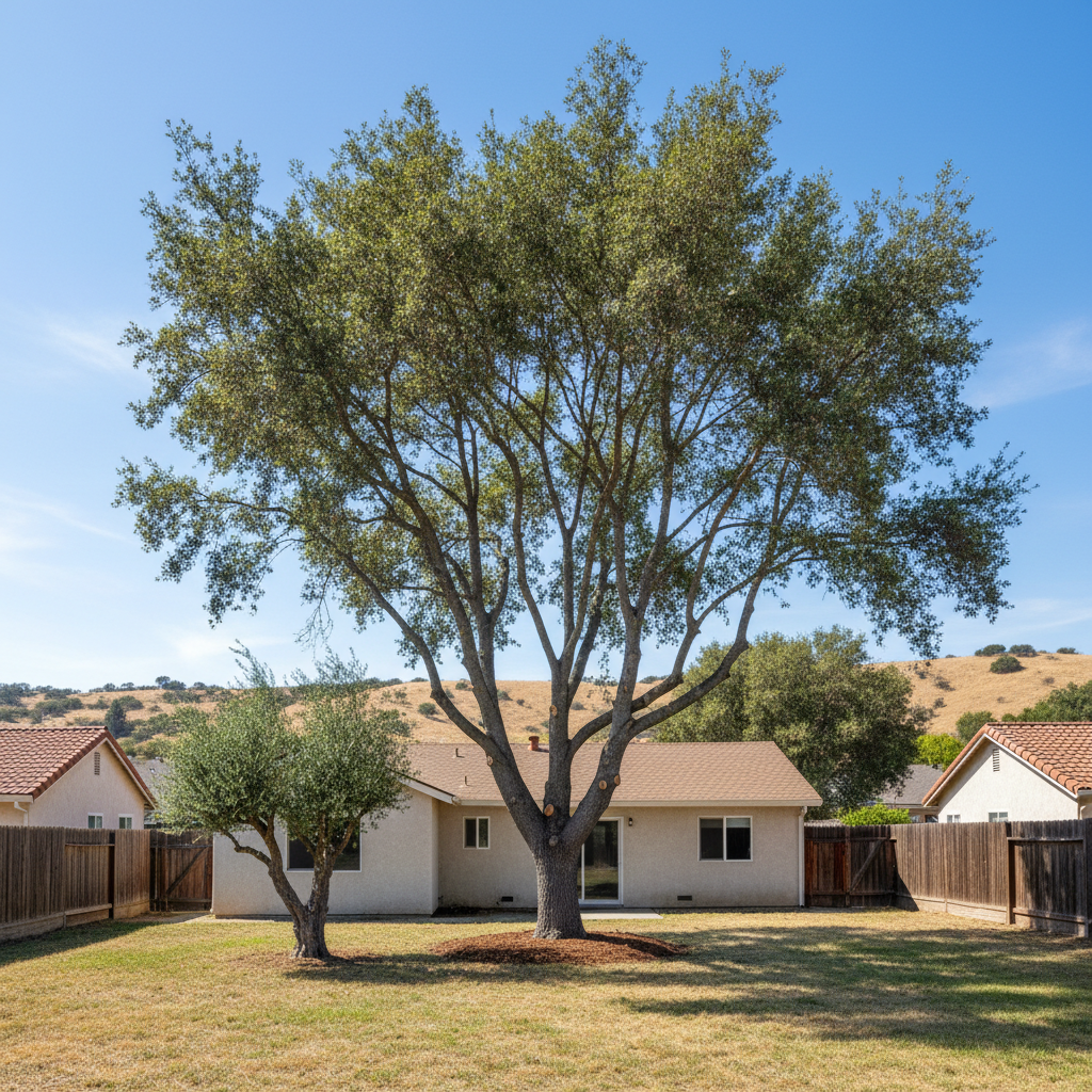 Completed tree health & care work at a residential property in Hayward, CA