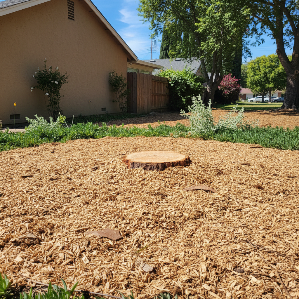 Completed tree removal work at a residential property in Lynwood, CA
