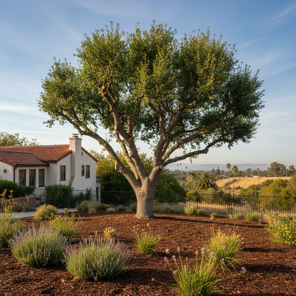 Completed tree health & care work at a residential property in Pasadena, CA