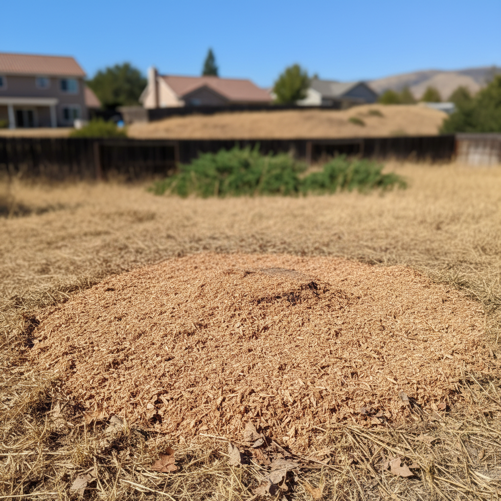 Completed stump grinding & removal work at a residential property in Atwater, CA