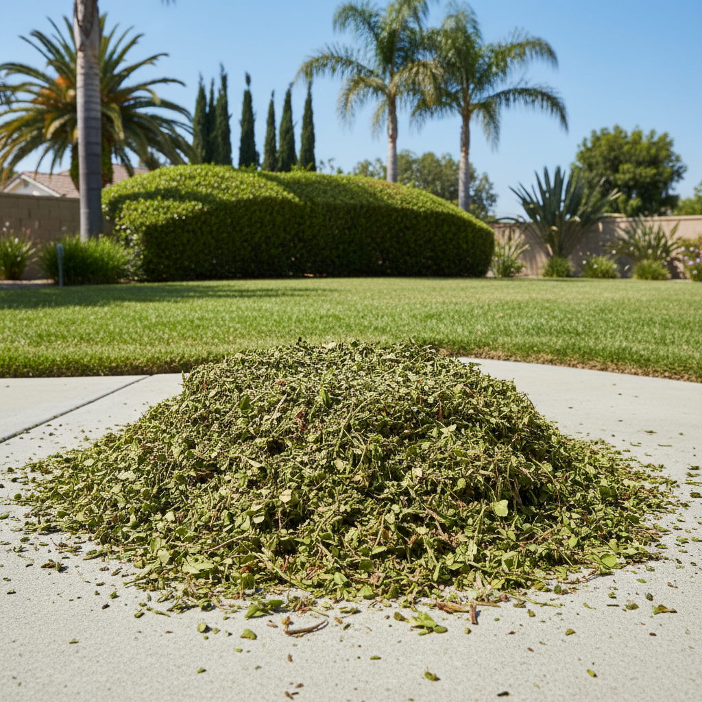 Completed shrub & bush trimming work at a residential property in Camarillo, CA