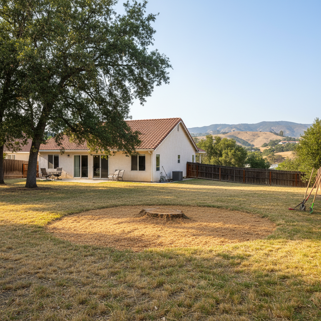 Completed stump grinding & removal work at a residential property in Camarillo, CA