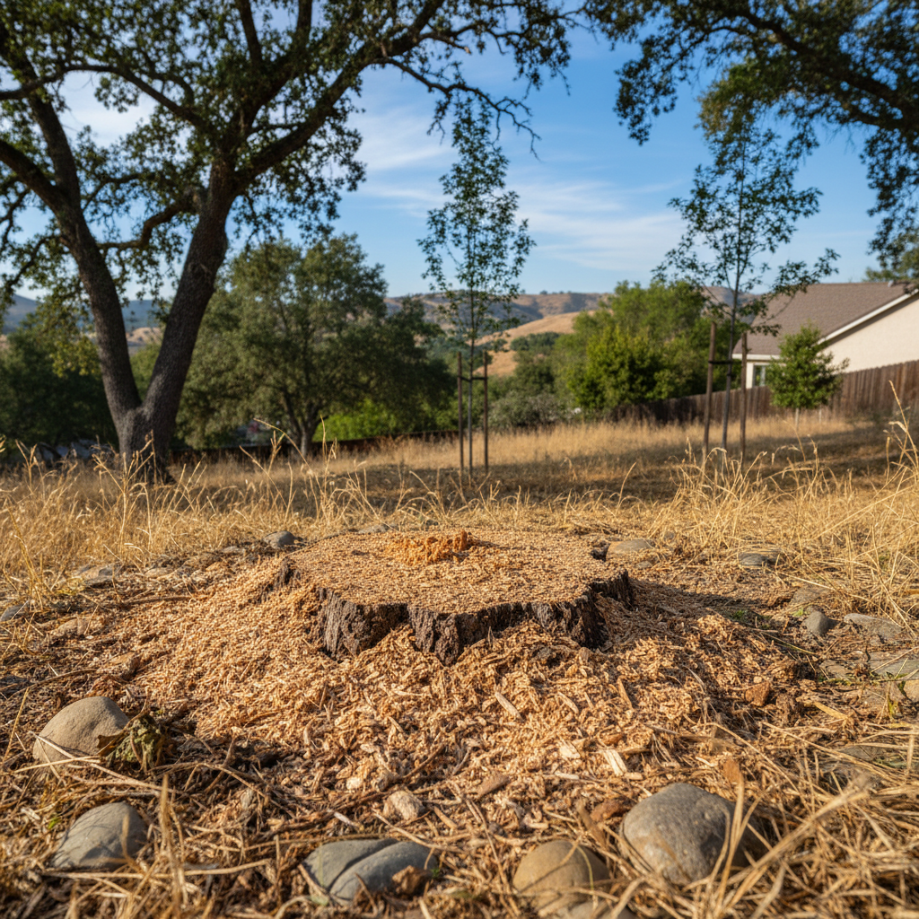 Completed stump grinding & removal work at a residential property in Camarillo, CA