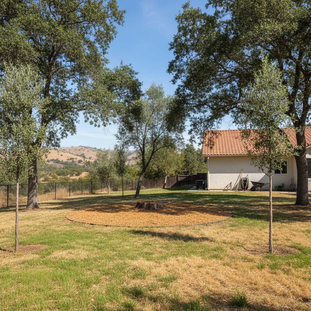 Completed stump grinding & removal work at a residential property in Camarillo, CA