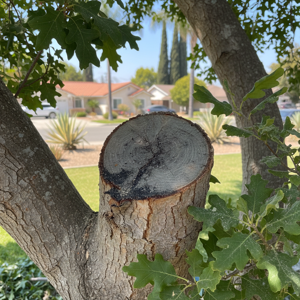 Completed tree health & care work at a residential property in Inglewood, CA