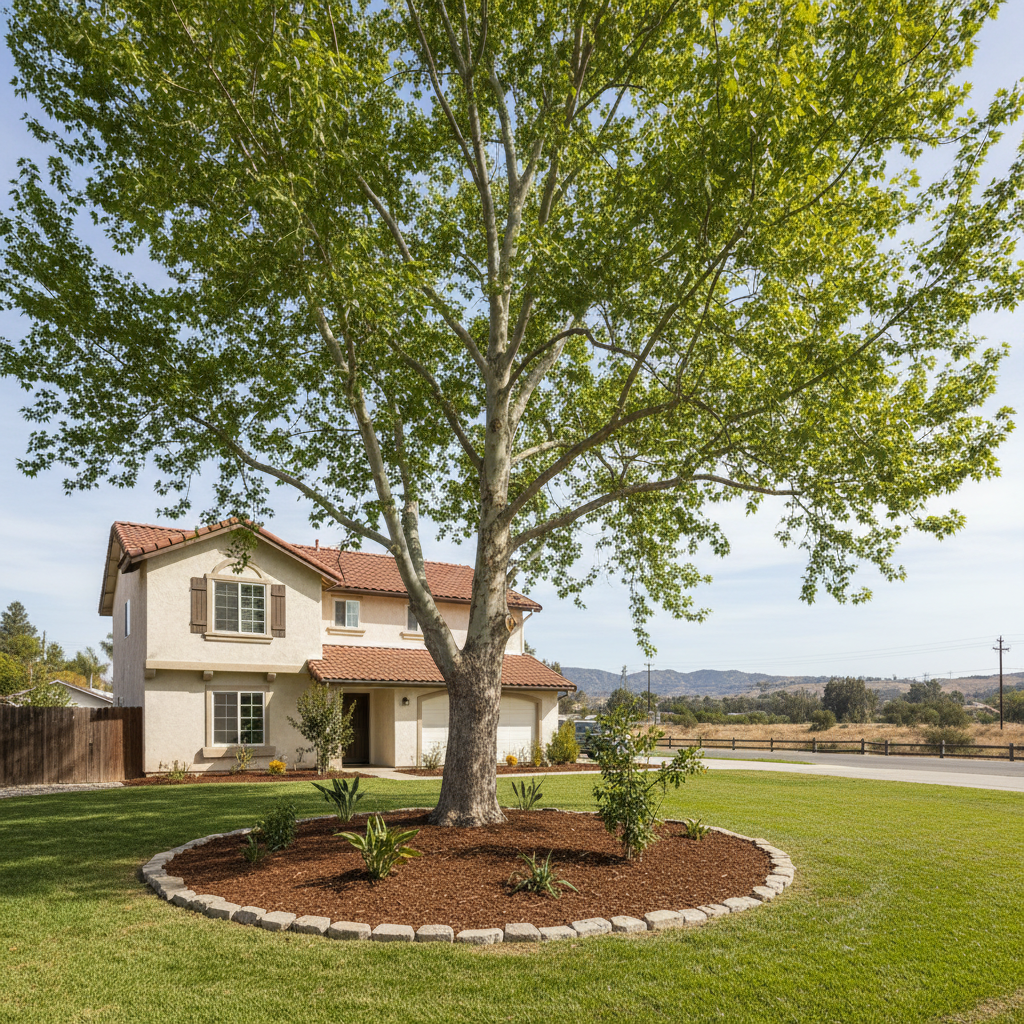 Completed tree health & care work at a residential property in Inglewood, CA