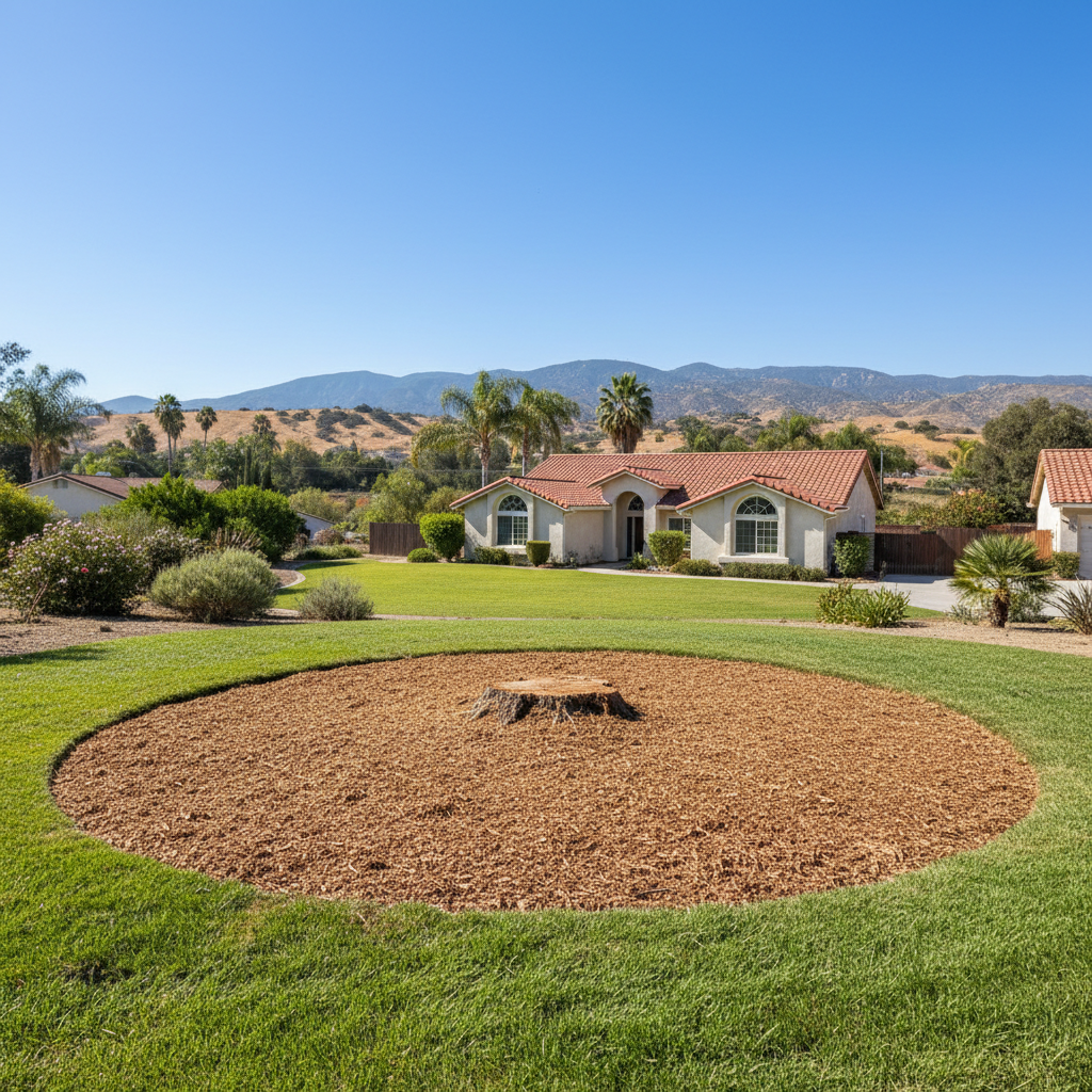 Completed stump grinding & removal work at a residential property in Camarillo, CA