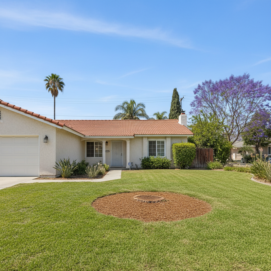 Completed emergency tree removal work at a residential property in Inglewood, CA