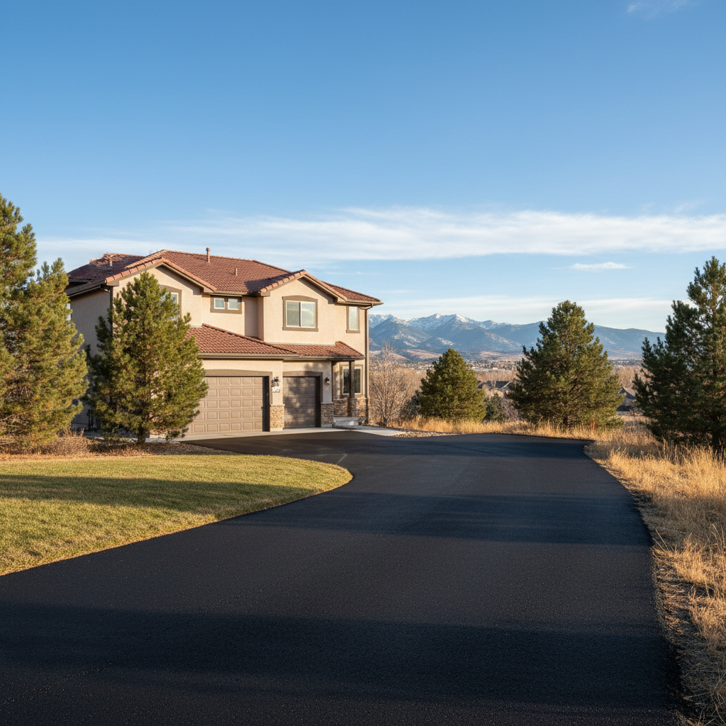 Completed slurry coating work at a residential property in Denver, CO