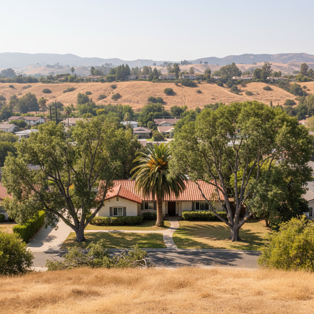 Completed tree health & care work at a residential property in Inglewood, CA