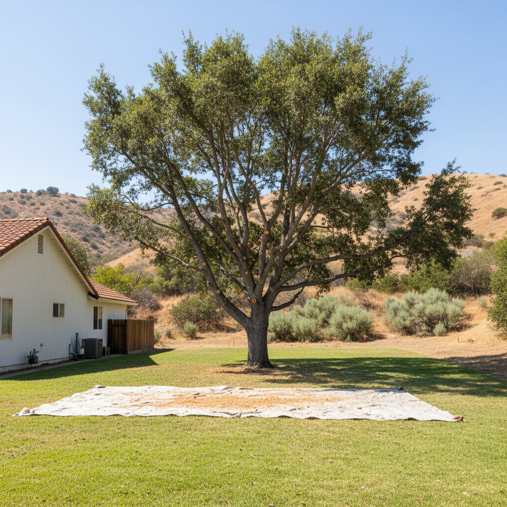 Completed tree pruning work at a residential property in Camarillo, CA