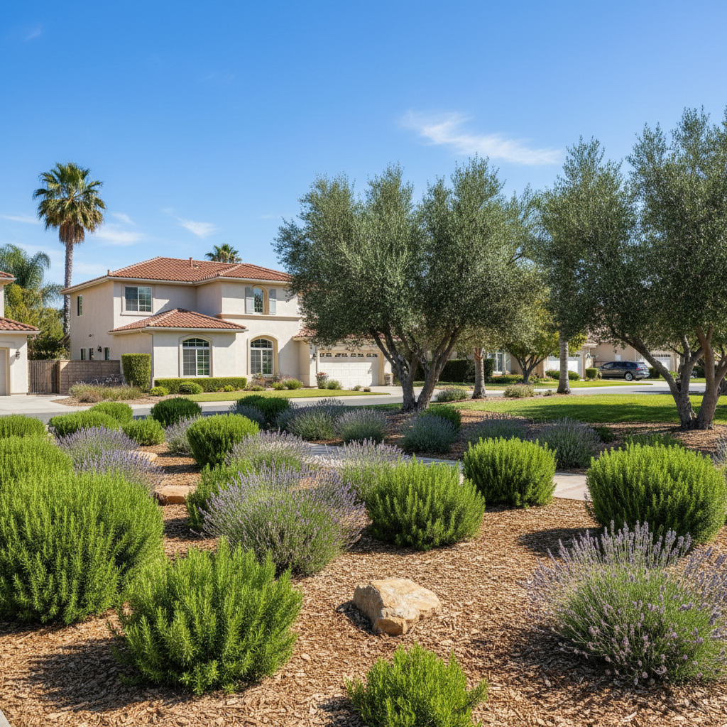 Completed shrub & bush trimming work at a residential property in Camarillo, CA