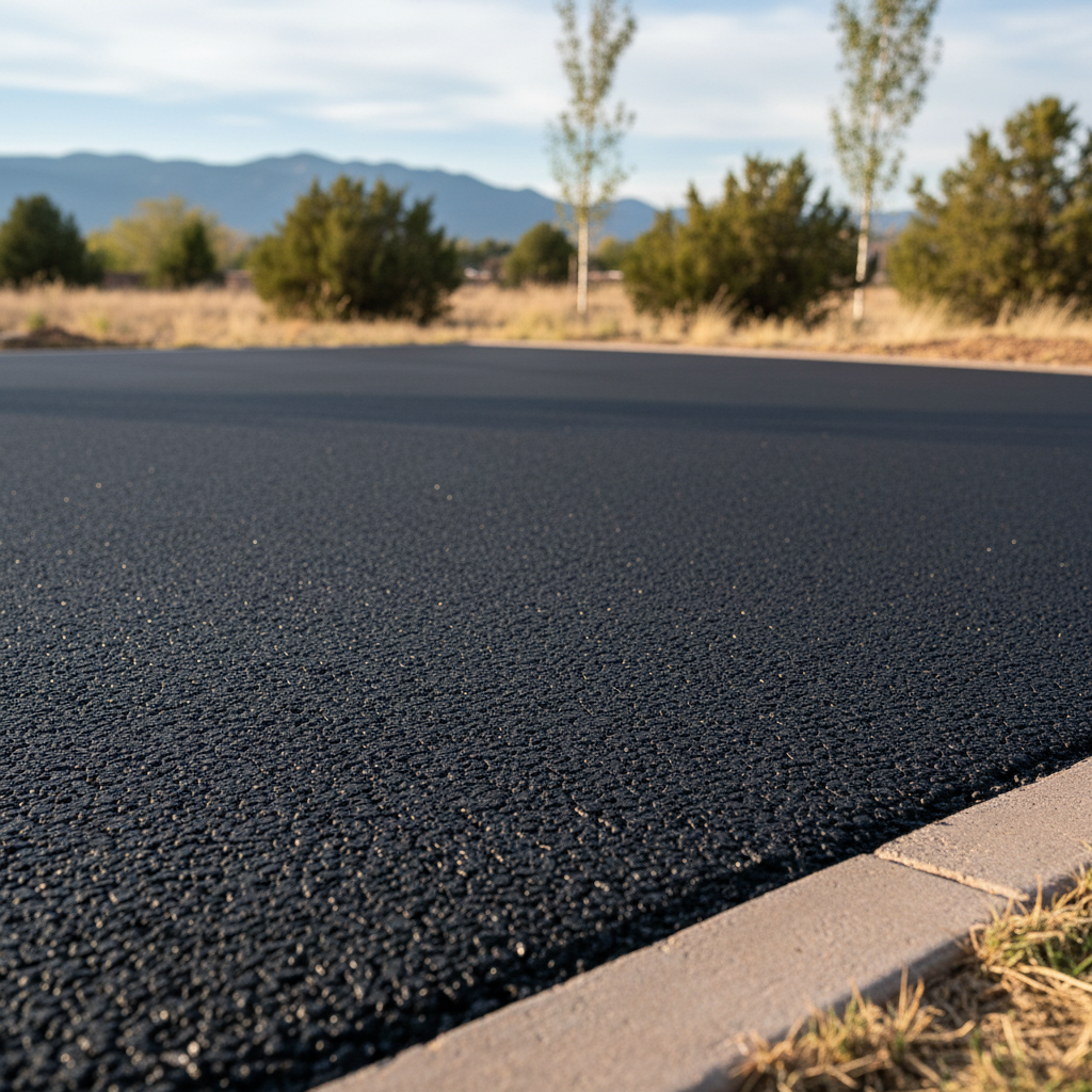Completed commercial asphalt work at a residential property in Denver, CO