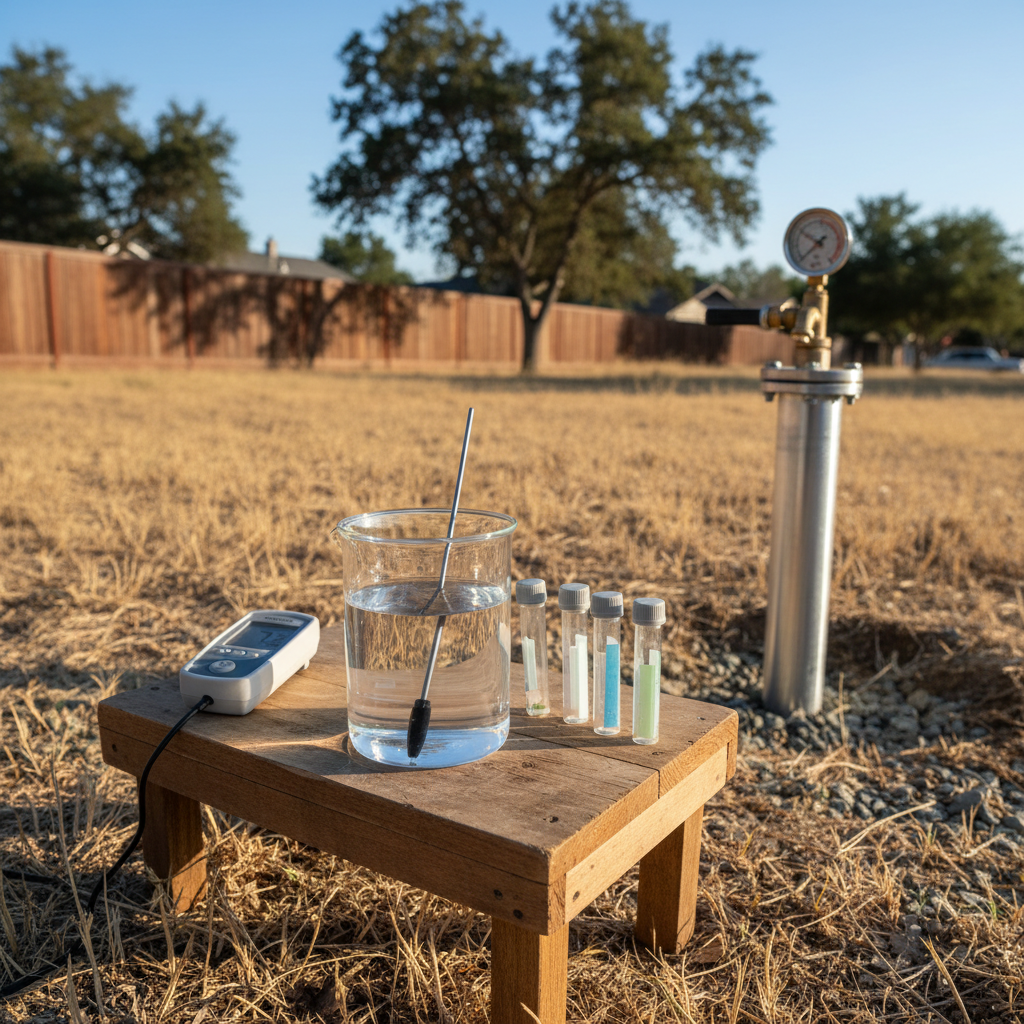 Completed water testing work at a residential property in Fair Oaks, CA