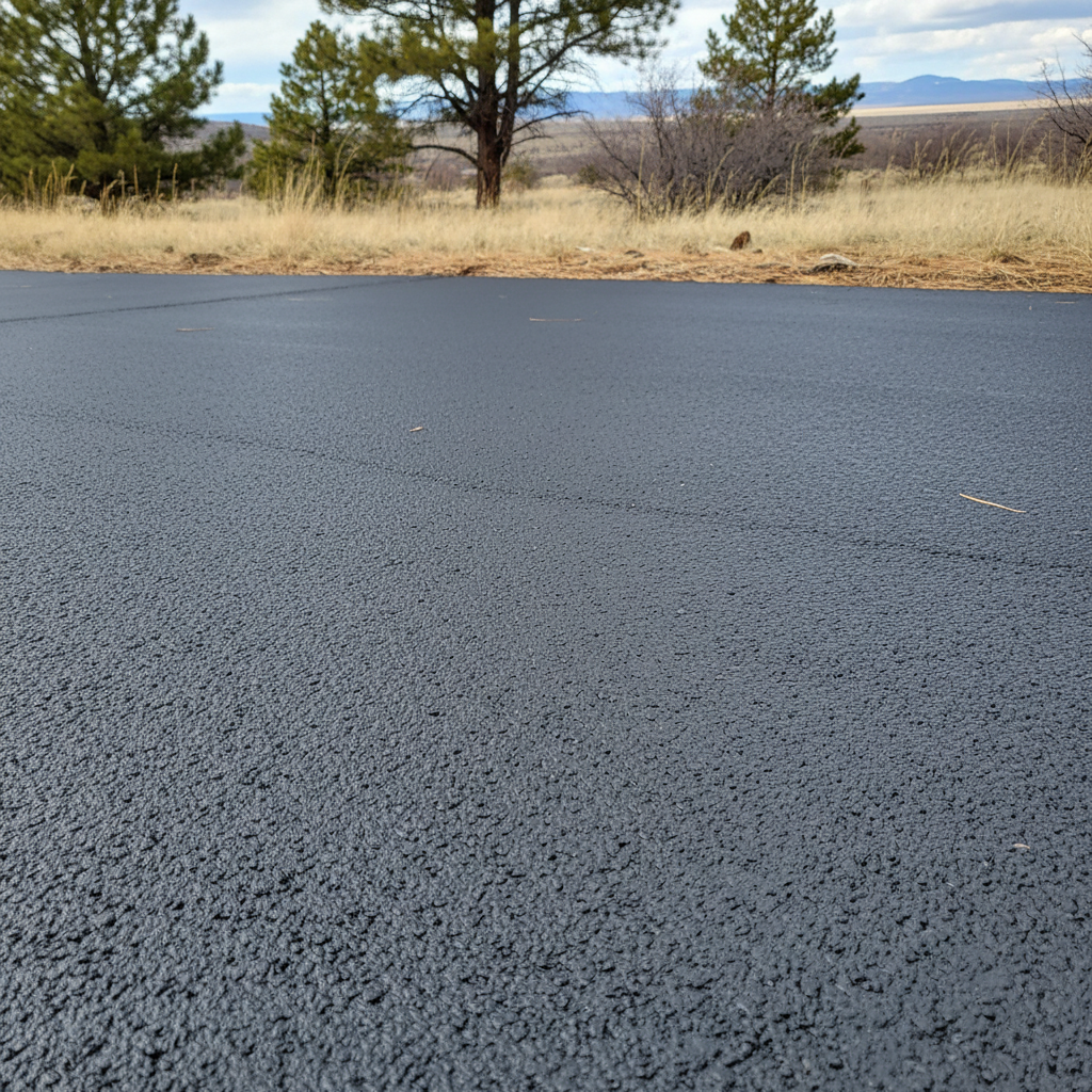 Completed slurry coating work at a residential property in Parker, CO