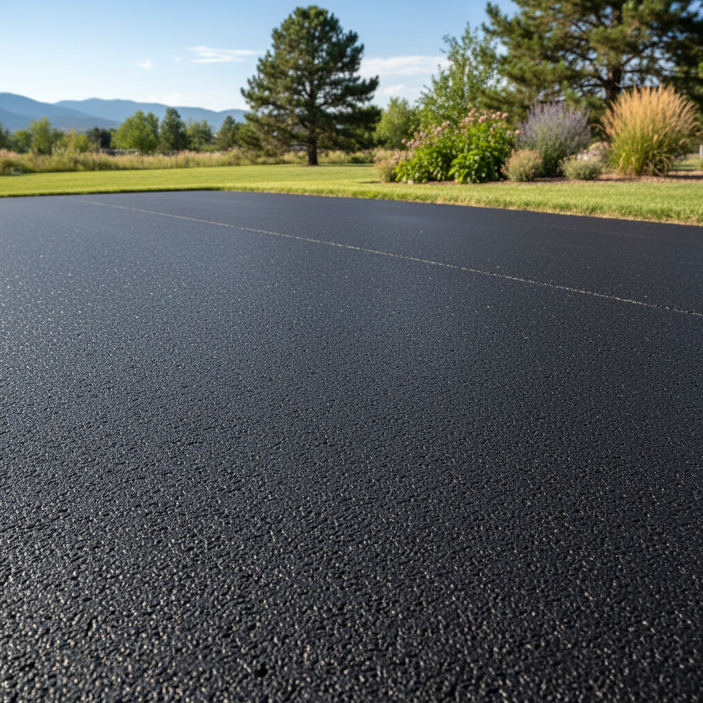 Completed residential asphalt work at a residential property in Fort Collins, CO
