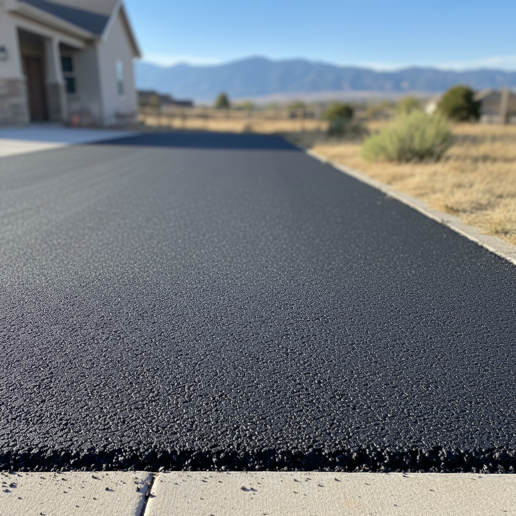 Completed commercial asphalt work at a residential property in Pueblo, CO