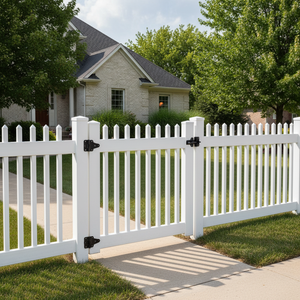 Completed gate installation work at a residential property in Lincoln, NE