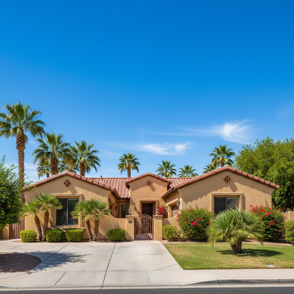 Completed commercial stucco work at a residential property in Las Vegas, NV