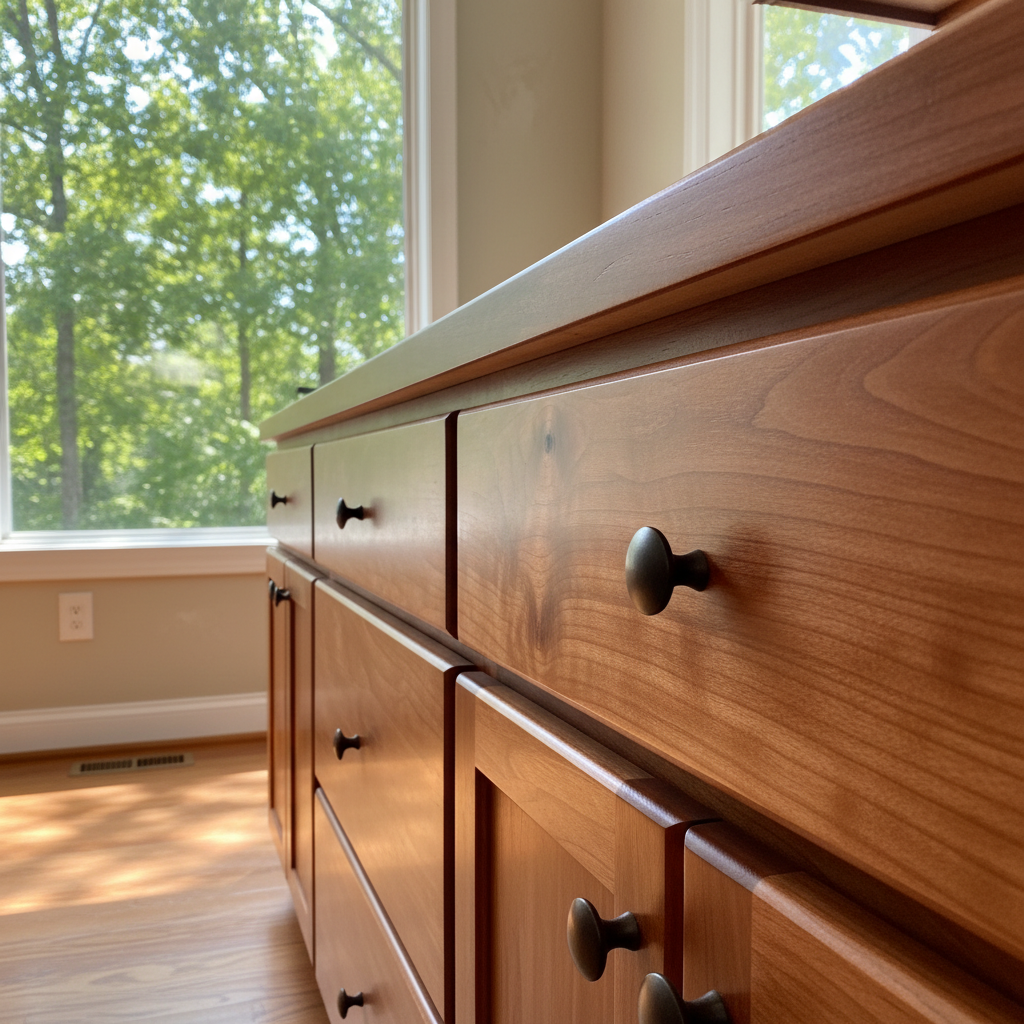 Completed built-in furniture creation work at a residential property in Fayetteville, NC