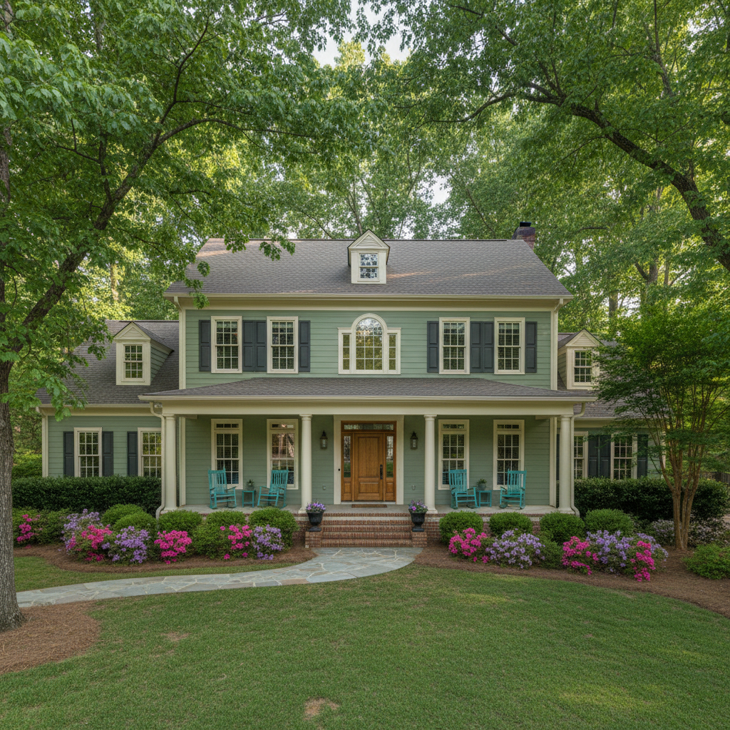 Completed color consultation work at a residential property in Fayetteville, NC