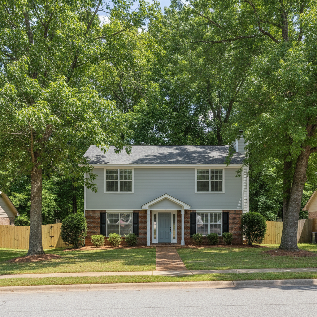 Completed water damage cleanup work at a residential property in Charlotte, NC