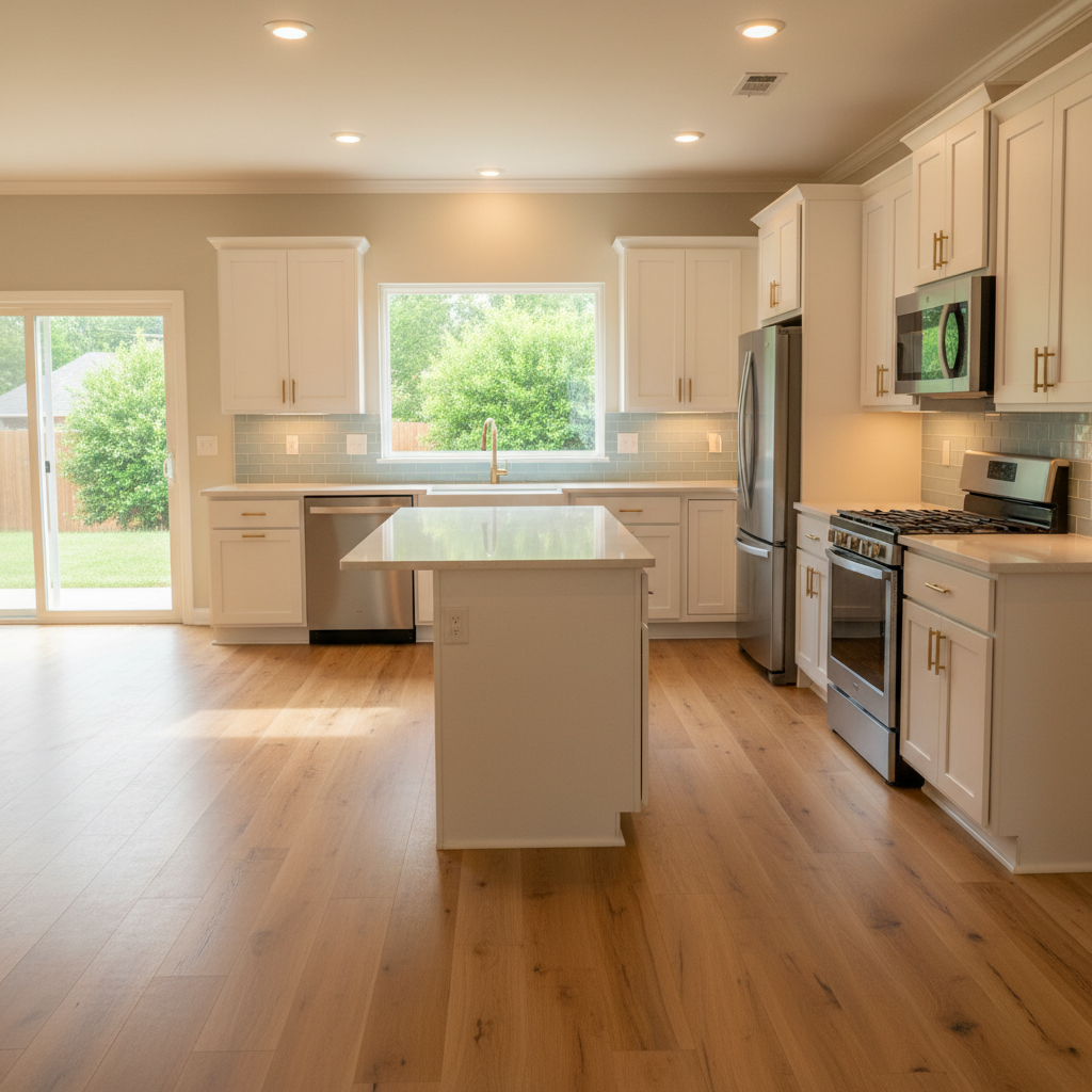 Completed open kitchen conversion work at a residential property in Broken Arrow, OK