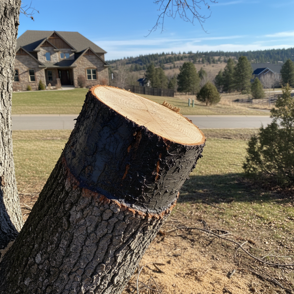 Completed tree health & care work at a residential property in Rapid City, SD