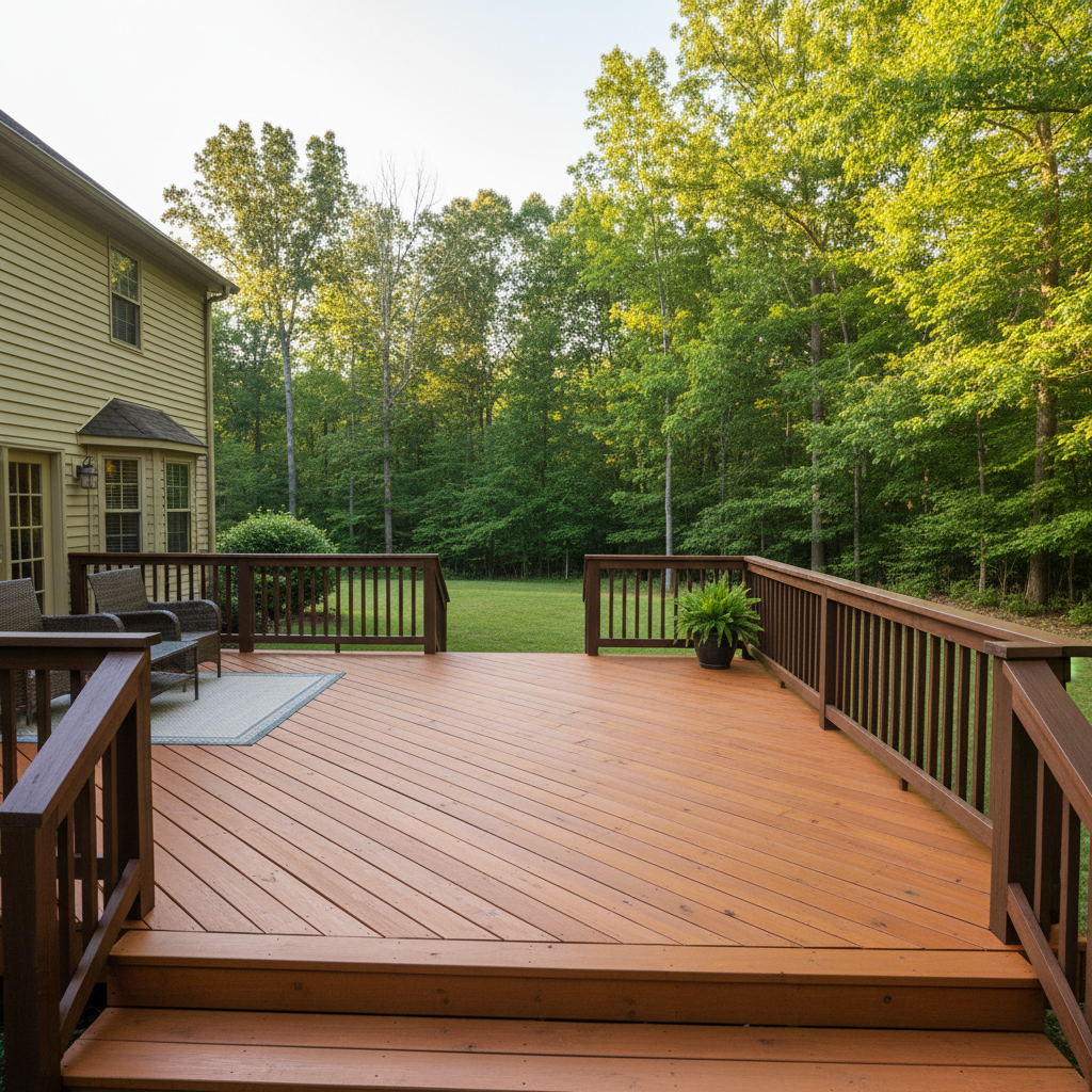 Completed deck painting & staining work at a residential property in Loudon, TN