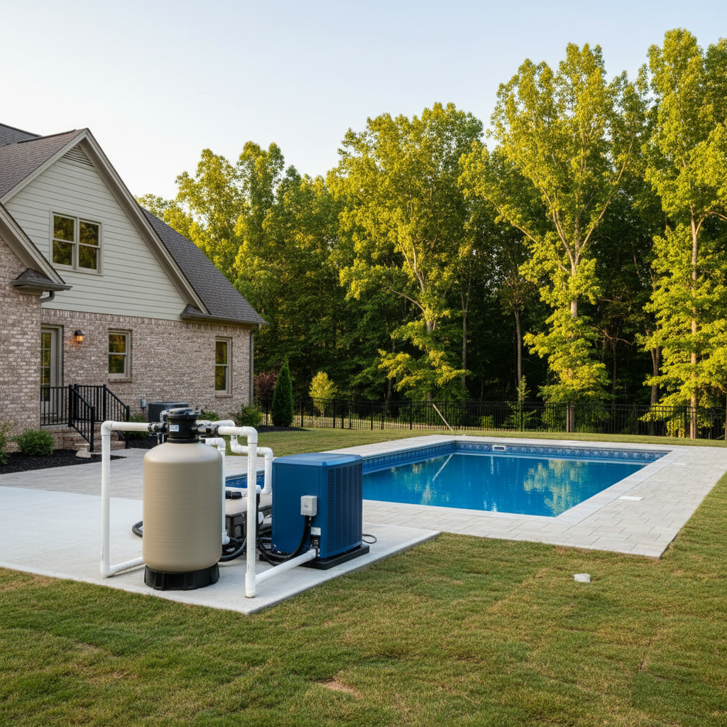 Completed equipment installation work at a residential property in Chattanooga, TN