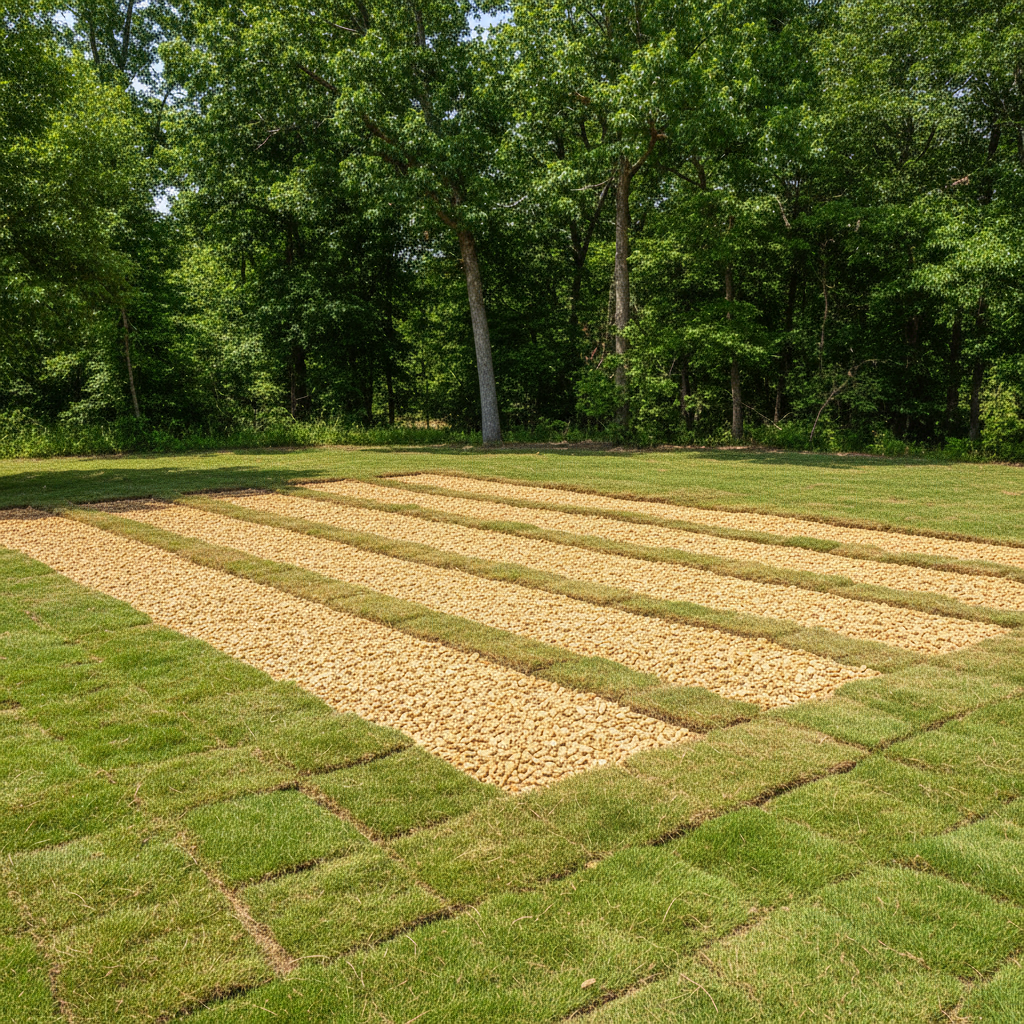 Completed drain field services work at a residential property in Sugar Land, TX