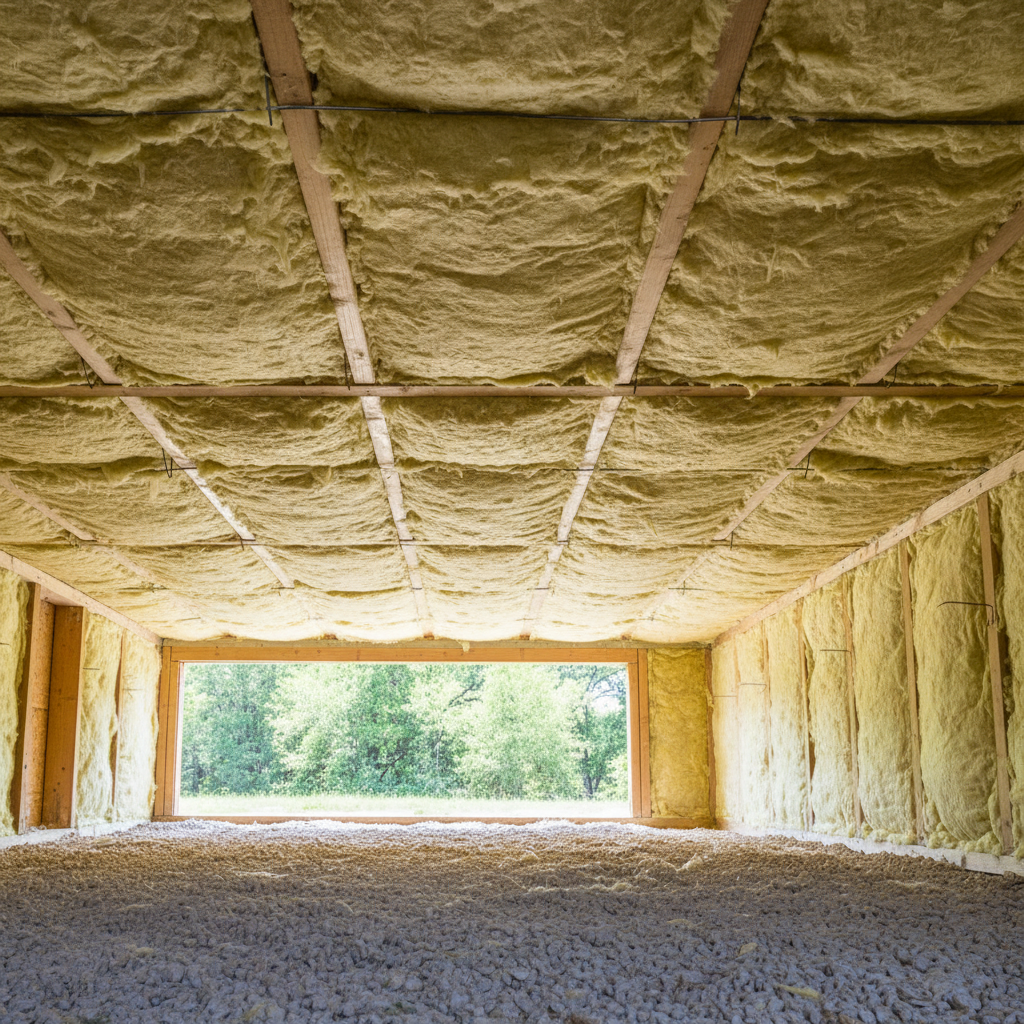 Completed crawl space insulation work at a residential property in Fort Worth, TX