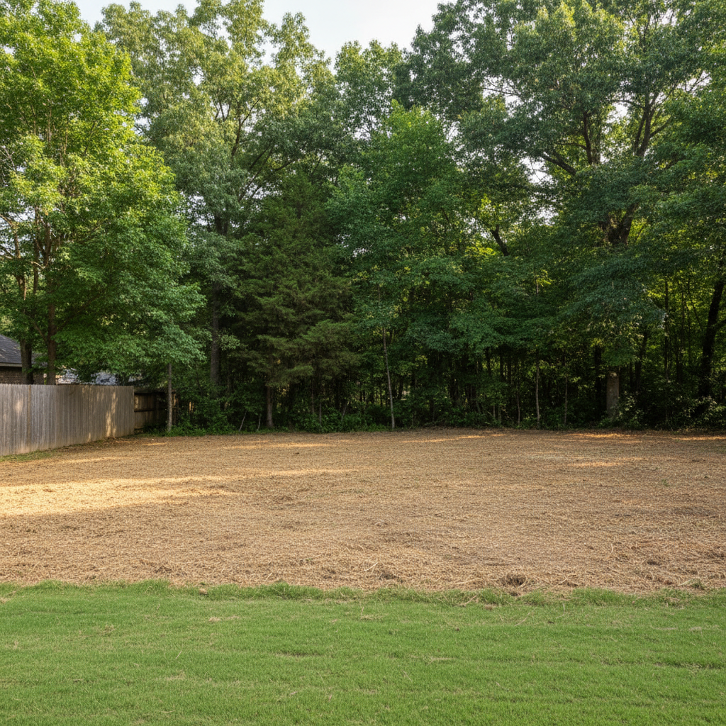 Completed land clearing work at a residential property in Converse, TX