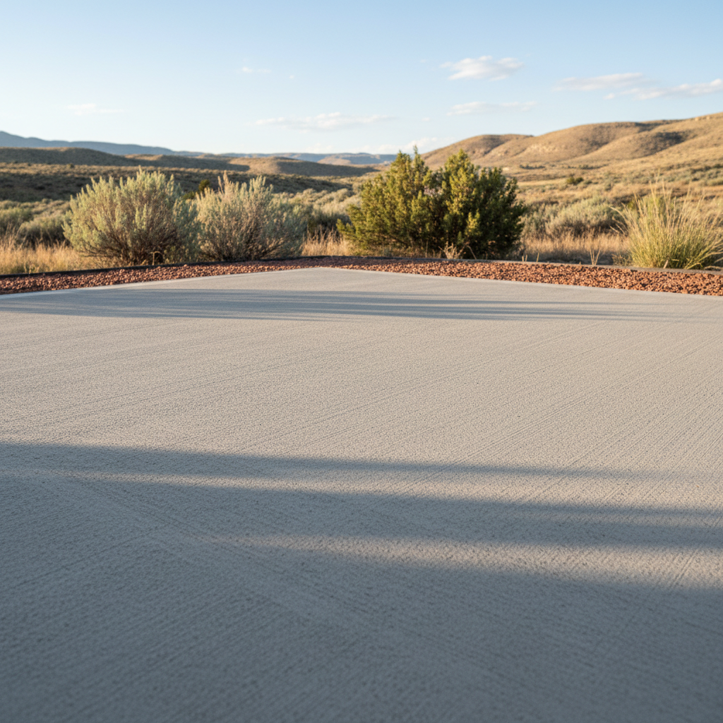 Completed concrete flatwork work at a residential property in Orem, UT