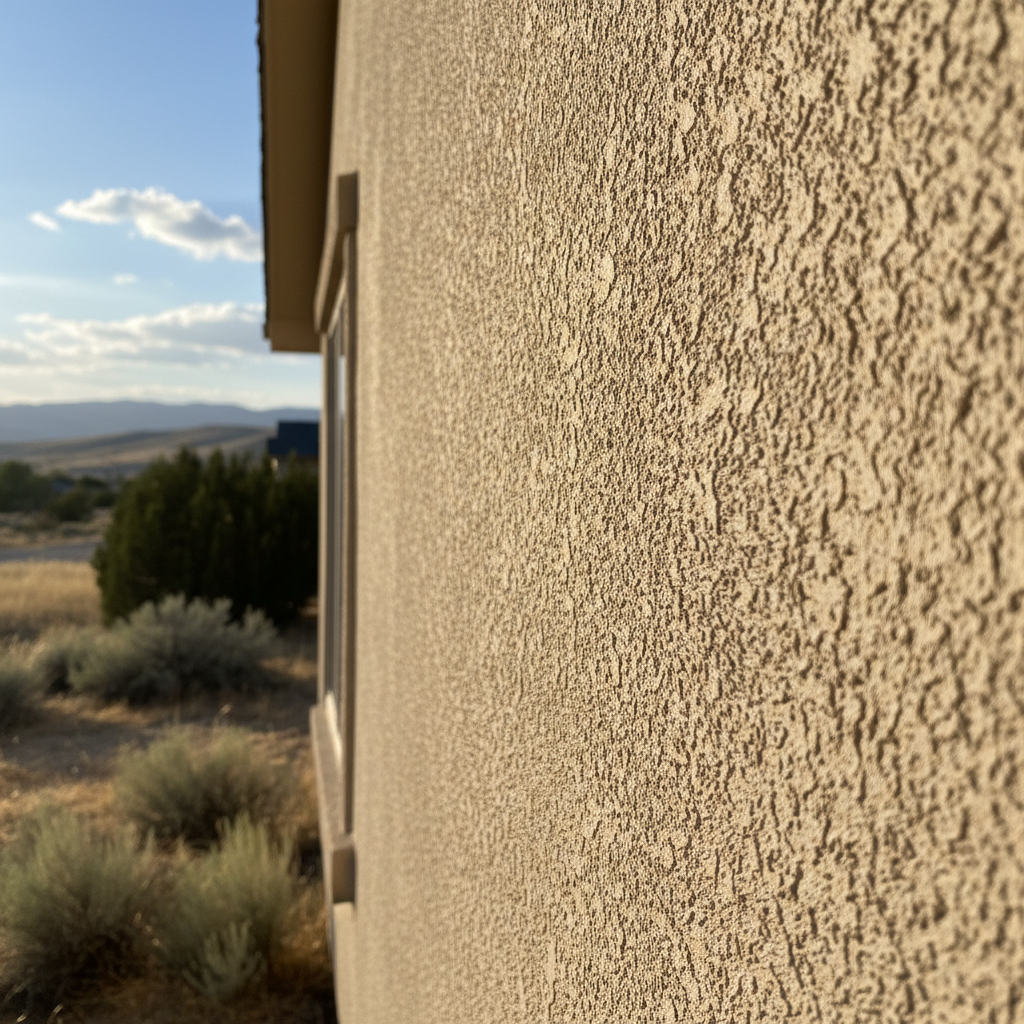 Completed stucco painting work at a residential property in Taylorsville, UT