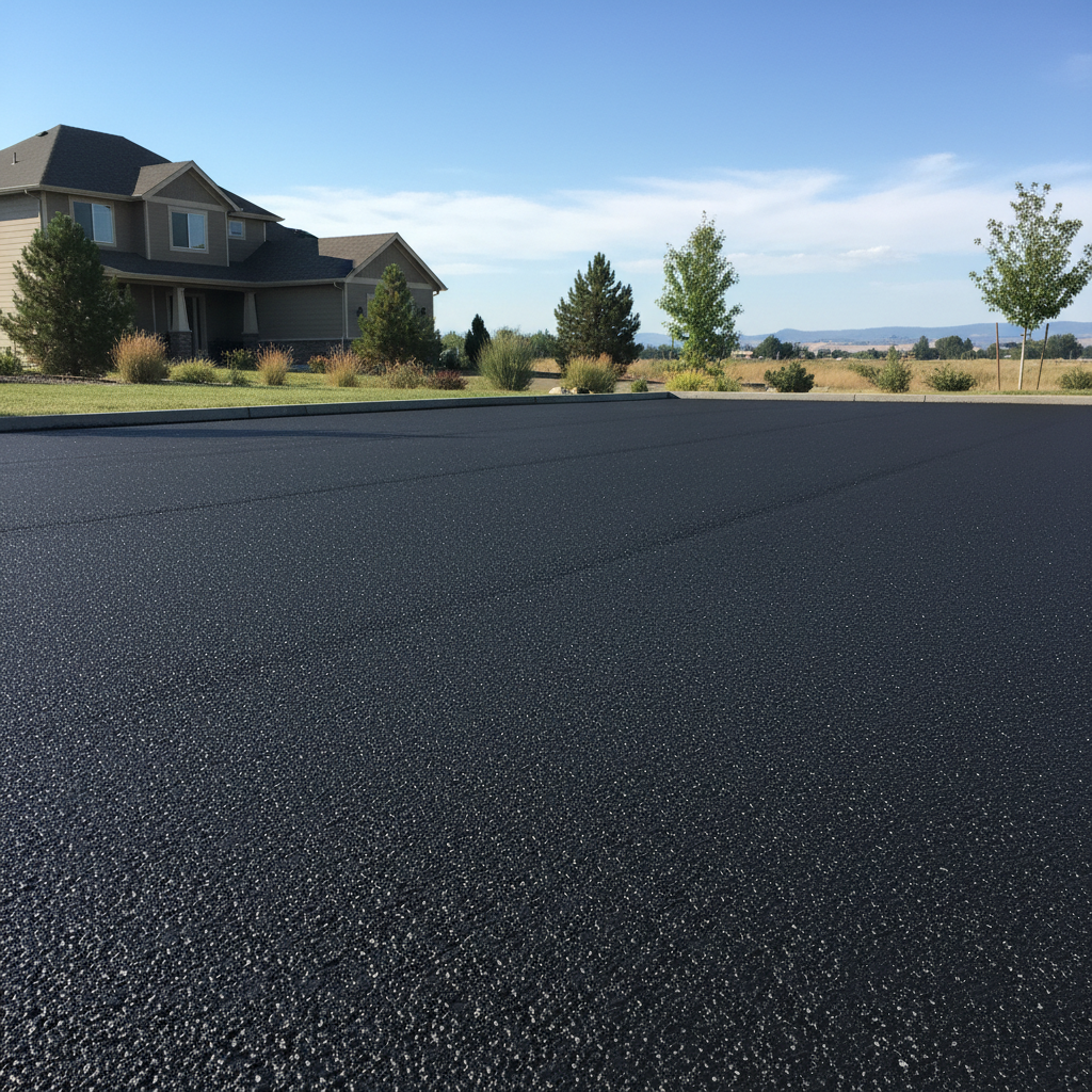 Completed commercial asphalt work at a residential property in Kennewick, WA