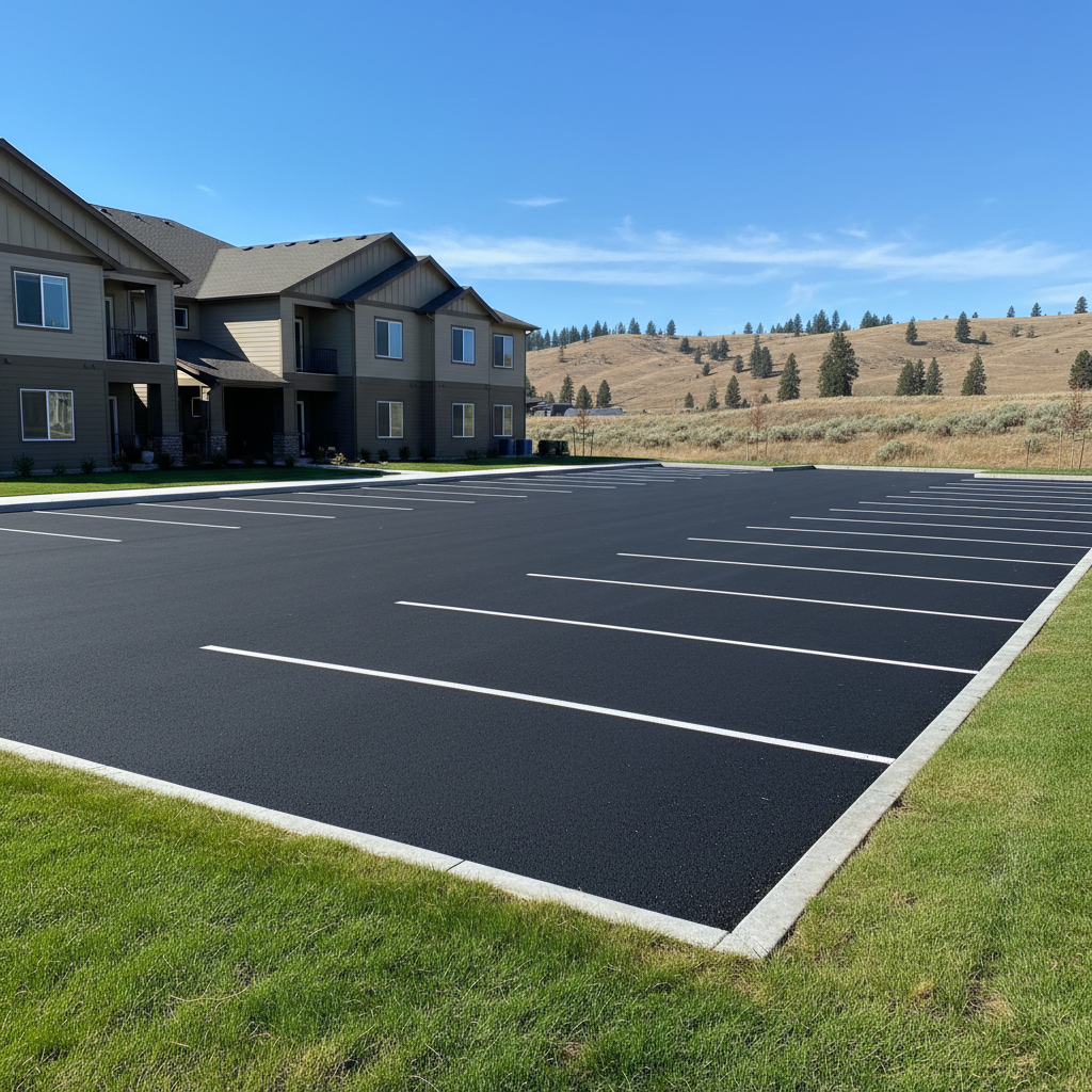 Completed commercial asphalt work at a residential property in Yakima, WA