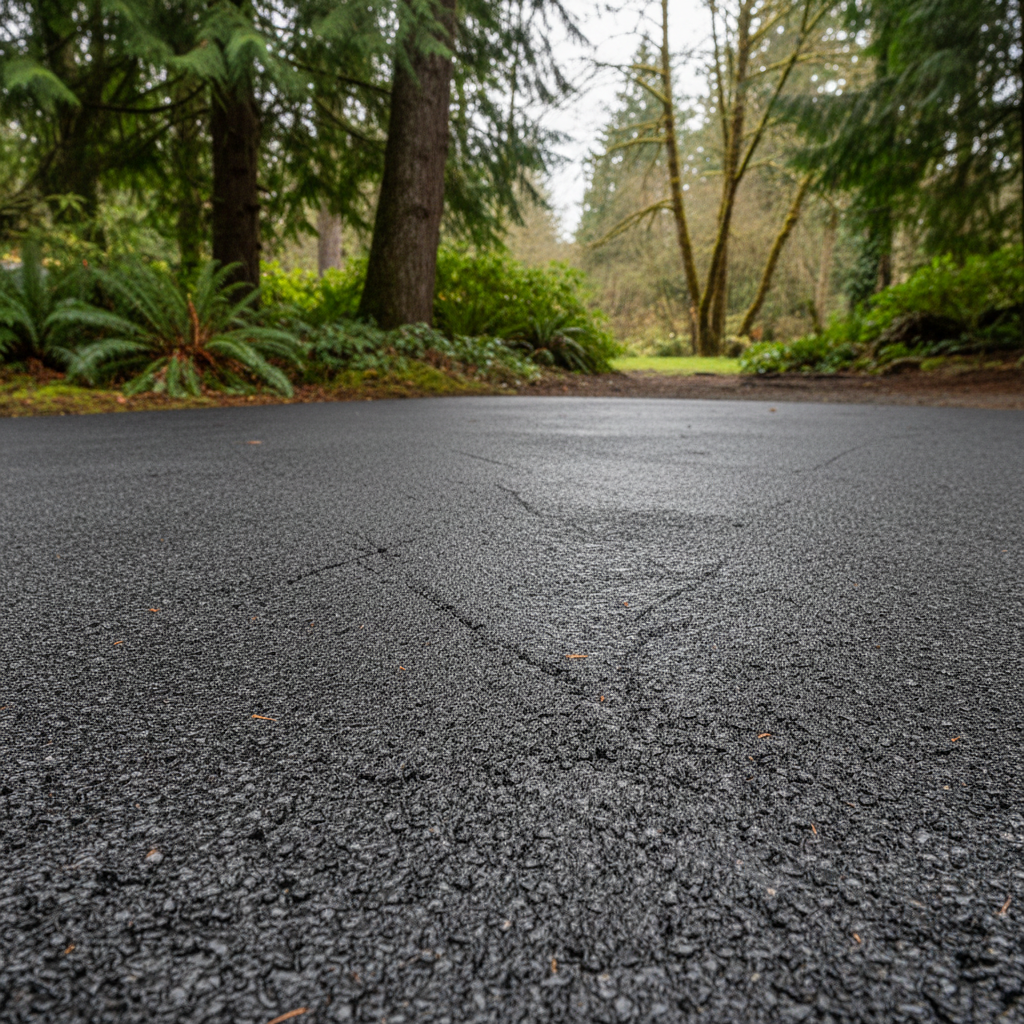 Completed slurry coating work at a residential property in Woodinville, WA