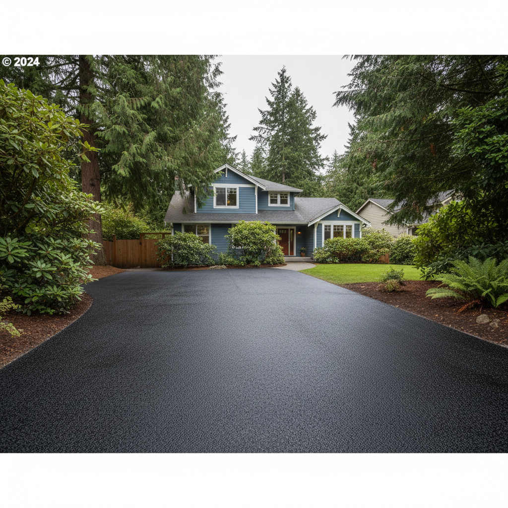 Completed slurry coating work at a residential property in Marysville, WA